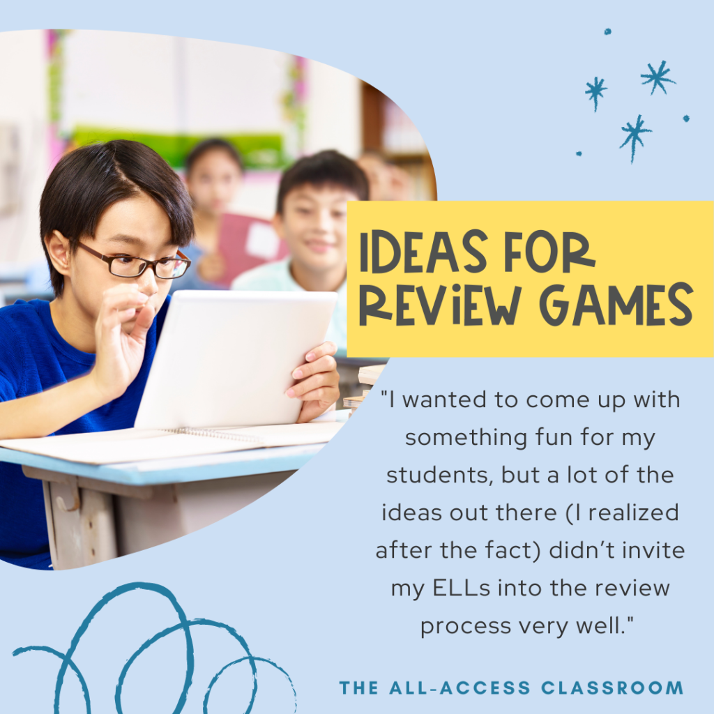 ideas for review games