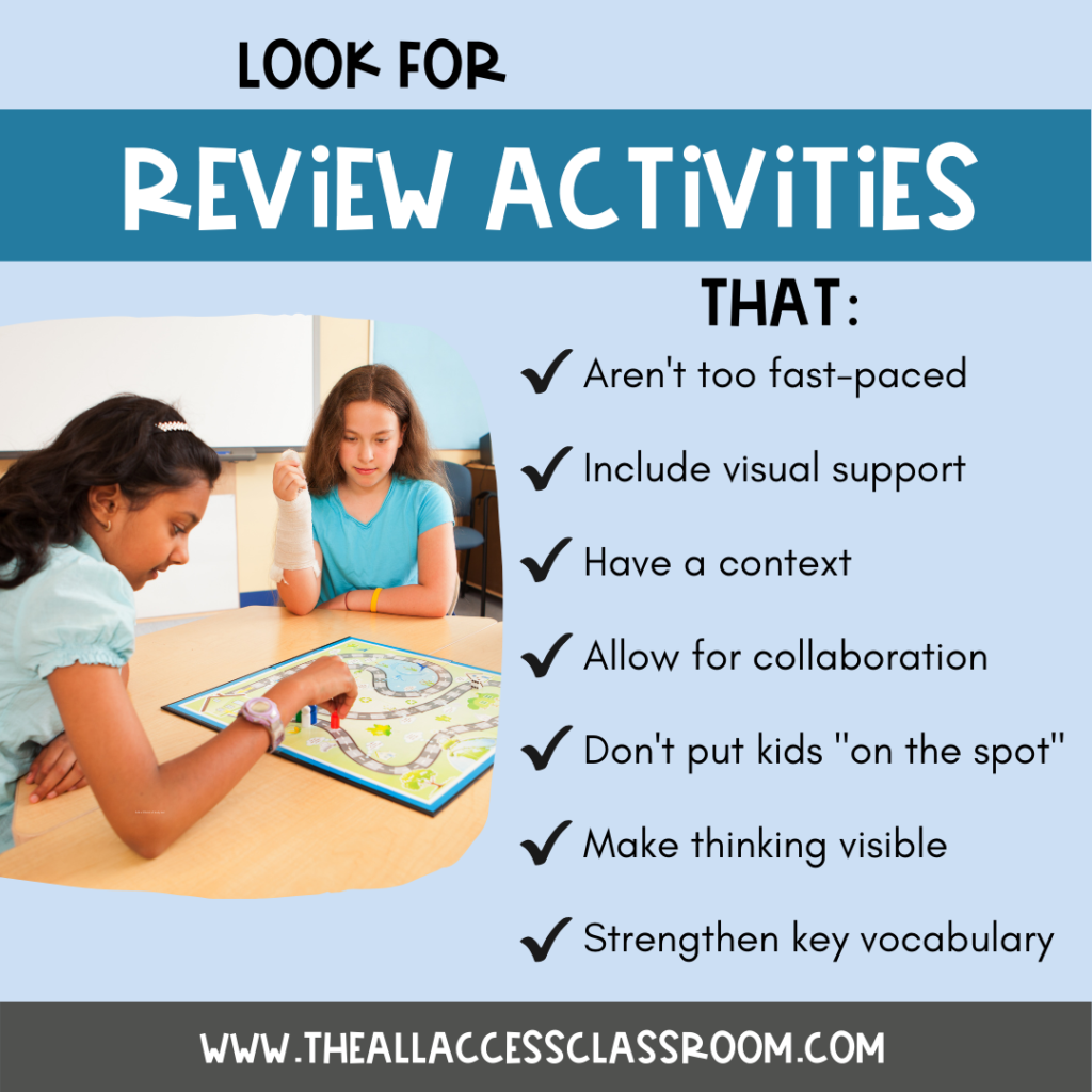 review games for tests