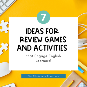 ideas for review games and activities