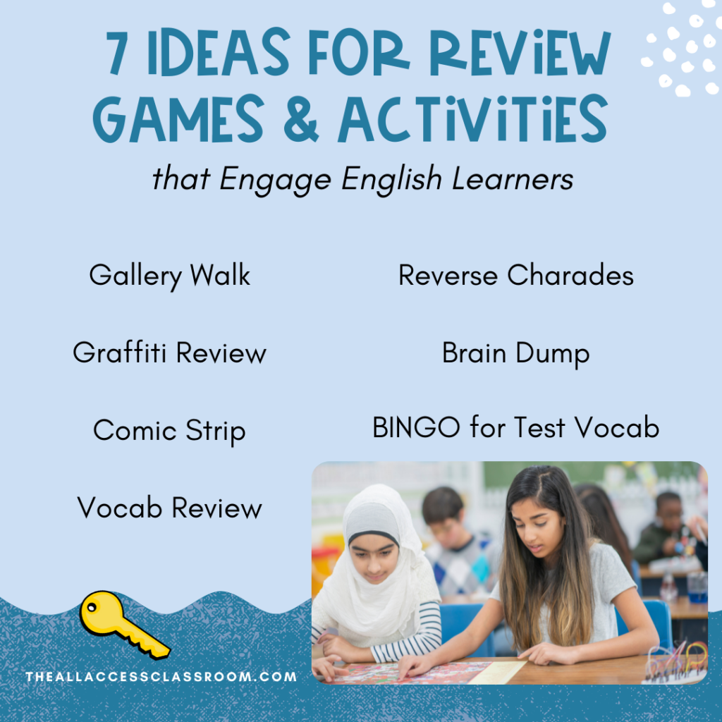 7 ideas for review games and activities