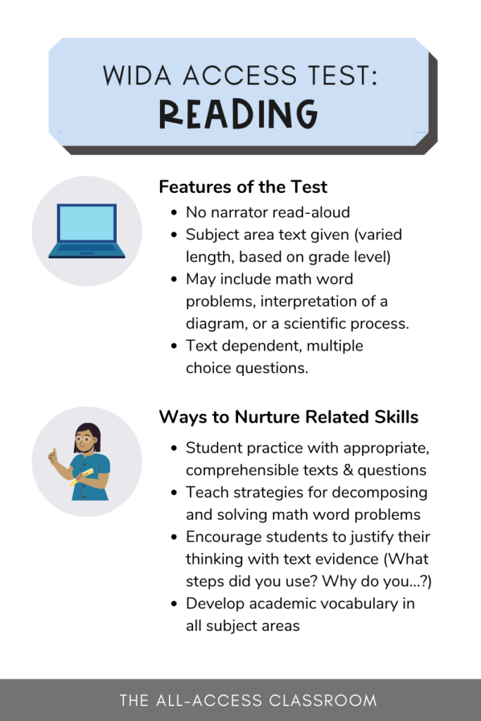 access tests reading