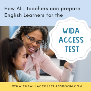 preparing for WIDA ACCESS tests