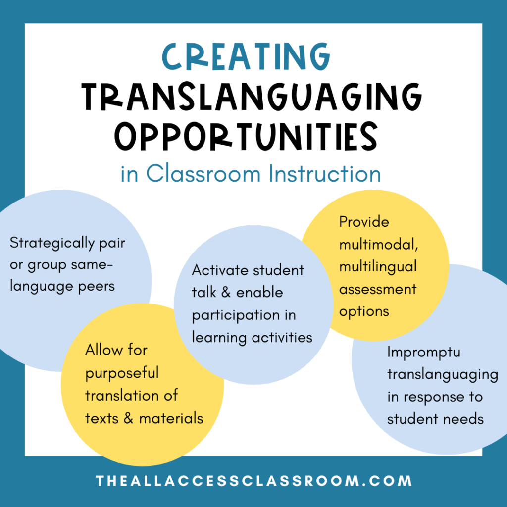 translanguaging examples in the classroom